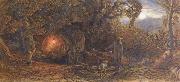 Samuel Palmer A Wagoner Returning Home oil painting